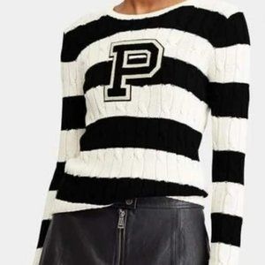 Polo Ralph Lauren Collegiate Letter P Knit Sweater